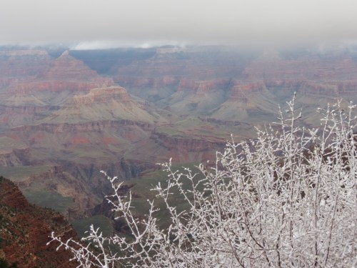 Grand Canyon with snow 1