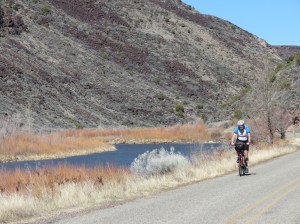 Rich cycling the Rio Grande