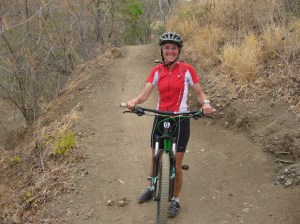 Molly mountain biking