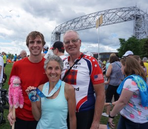 Molly Erik Rich after Grandma's Marathon