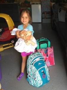 Mya packed for Duluth