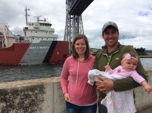 Carl Chelsea and Maren at the bridge