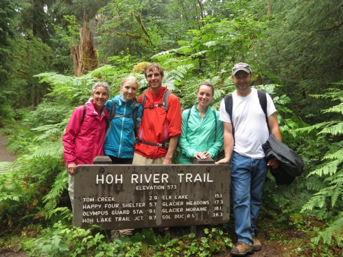 Rain forest hikers