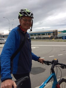 Rich boarding the train