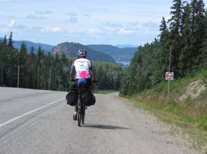 Molly approaching Fraser Lake