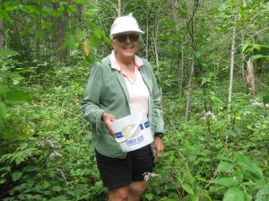 Betsy blackberry picking 