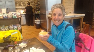 Molly at coffeehouse