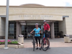 Molly and Rich at Bush’s presidential library