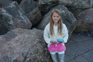 Bibi with Kindness Rocks