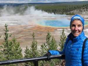 Molly overlooking Grand Prismatic