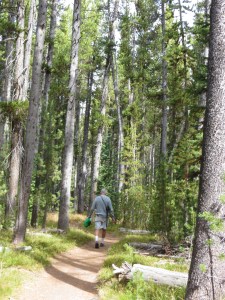 Rich hiking to Shoshone Lake