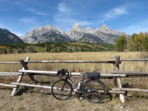 Bicycle trail in Tetons