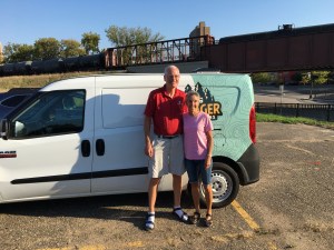Rich and Molly w Campervan