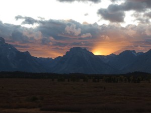 Tetons sunset 1