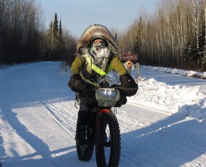 Biker in Arrowhead 135