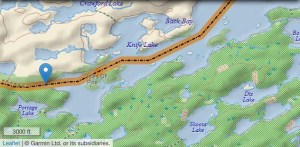 GPS location on the trek