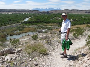 Rich on Rio Grande Nature Trail
