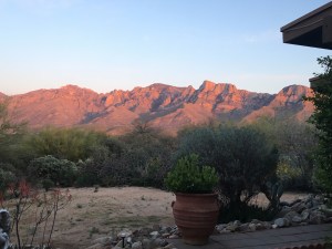 Sunset view from our patio Tucson