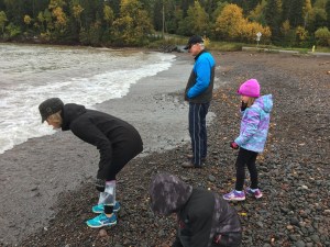 Looking for beach glass 1