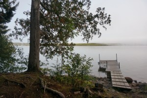 Our dock at Gunflint Pines
