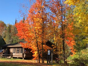 Tettegouche Camp with colors