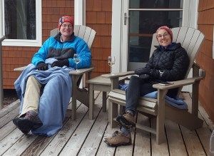 Molly and Rich on our deck