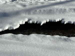 Snow art on Sucker River